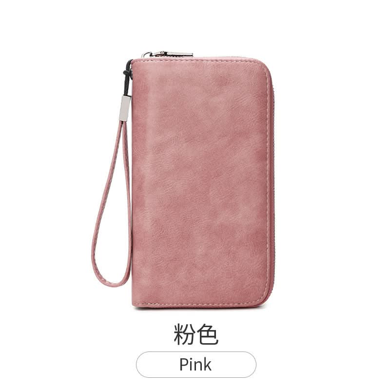 RFID Blocking PU Leather Accordion Wallet – Multi-Slot Card Holder