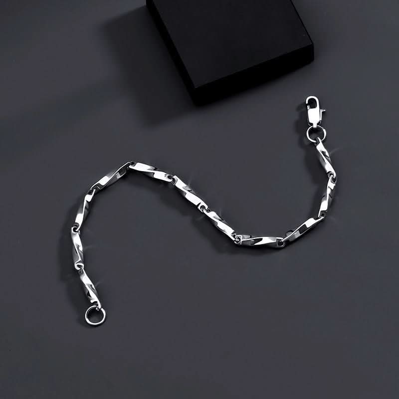 Men’s Minimalist Mobius Bracelet –Geometric Cuff