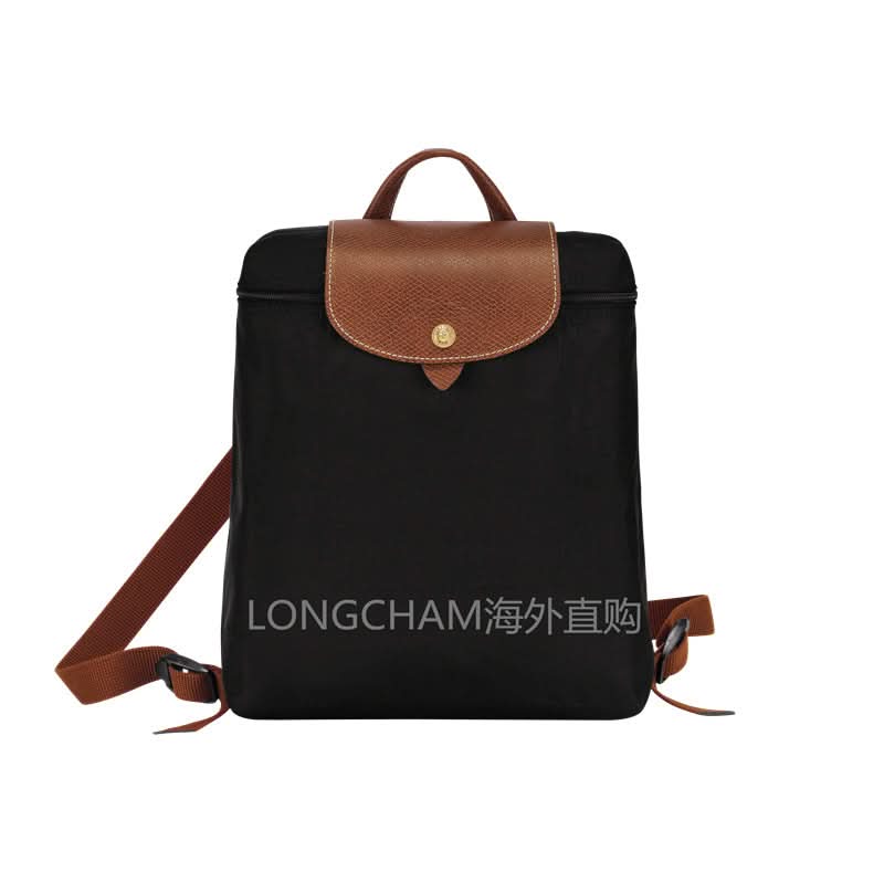 Women's Nylon School Backpack – Stylish Embroidered Shoulder Bag