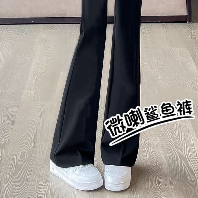 Women's High-Waist Flared Shark Leggings