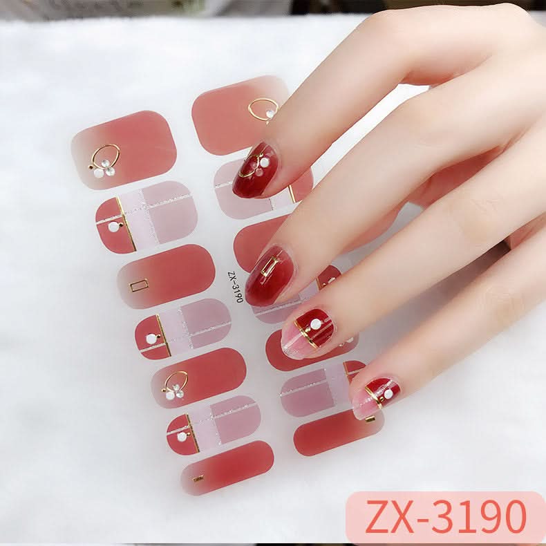 3D Star Diamond Nail Stickers Set
