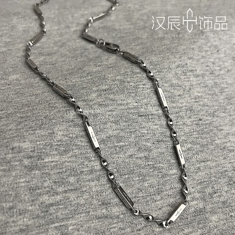 Men’s Minimalist Mobius Pendant Necklace – Hip-Hop Chain