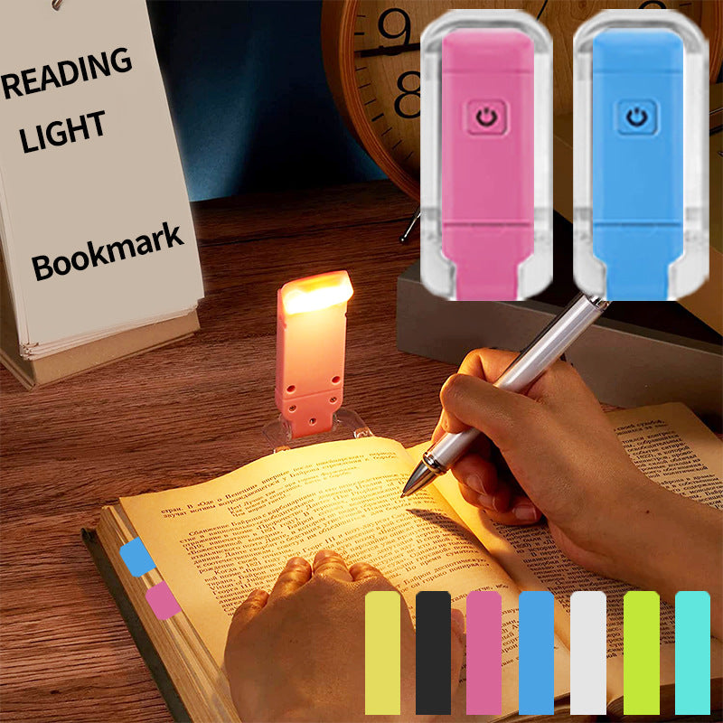 USB Rechargeable Book Light – Clip-On Bookmark Lamp, Portable LED Reading Light