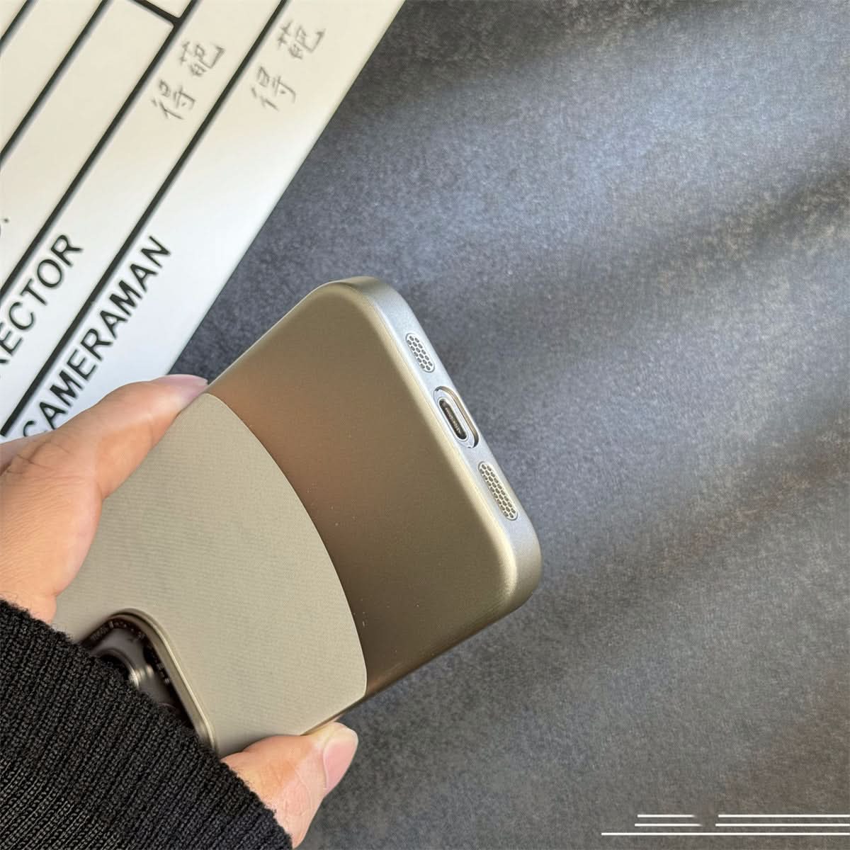 Color-Matching Flannel iPhone 16 Case - Anti-Drop Cover