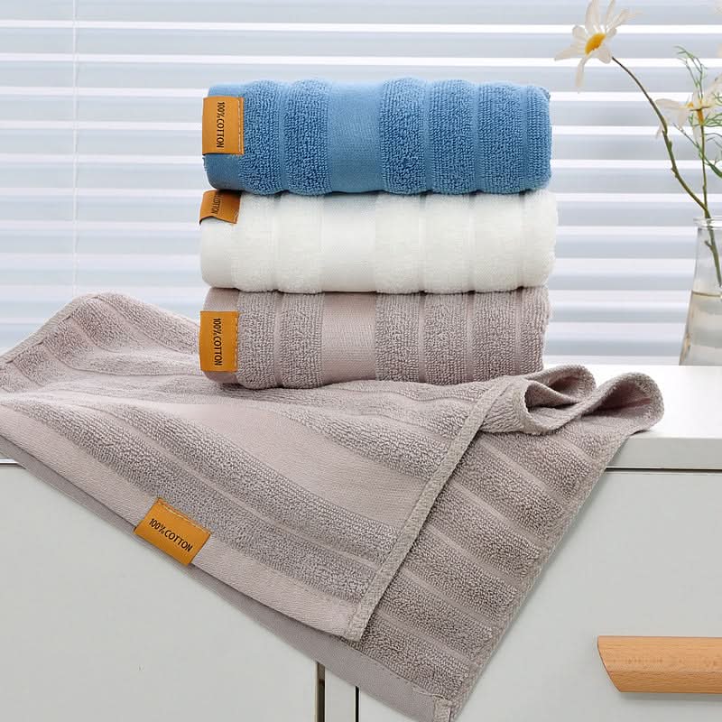 Pure Cotton Hand Bath Towel - 34x75cm, 32-Strand High-Quality