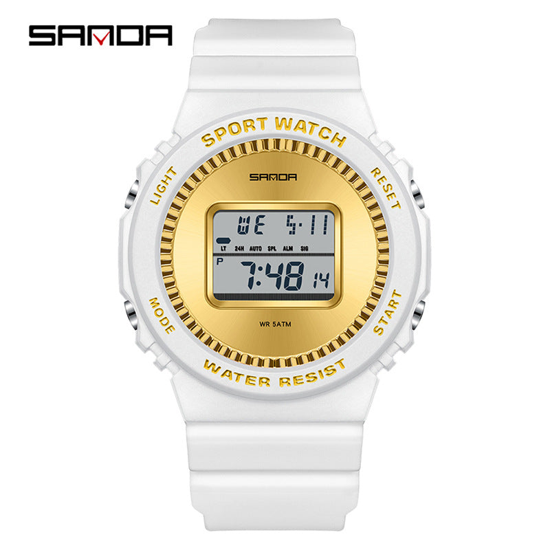 SANDA Multifunctional Digital Sports Watch – Waterproof Luminous Watch with Countdown
