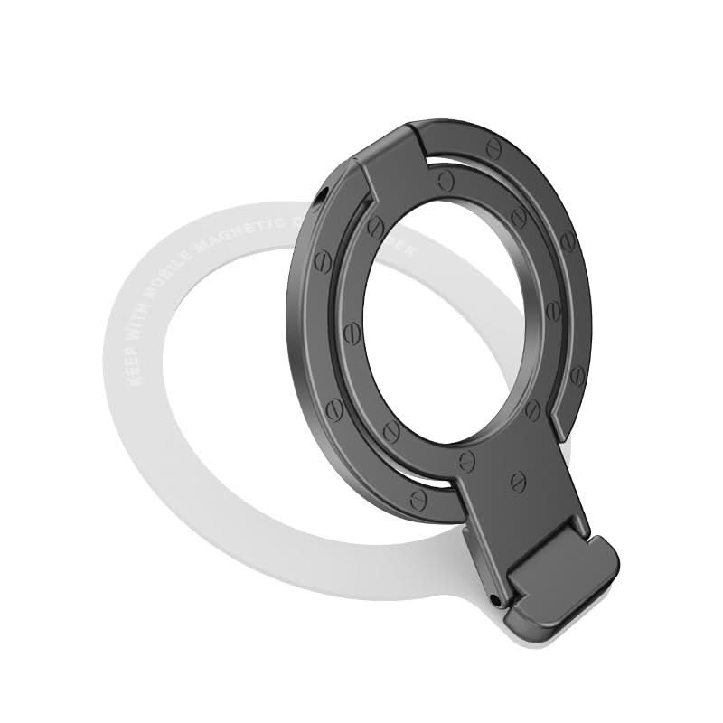 Ultra-Thin Magnetic Phone Stand – Adhesive Metal Ring Kickstand