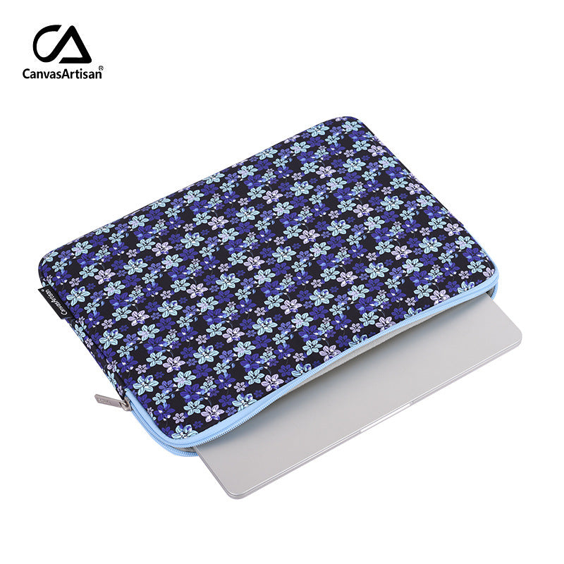 Mini Floral Print Laptop Sleeve – Waterproof Case for 11–15" Devices