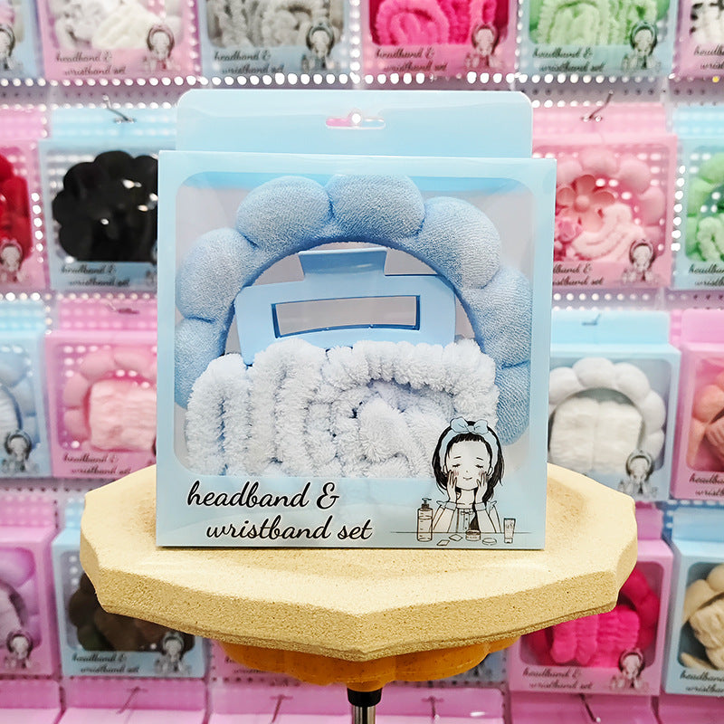 Cloud Headband Gift Set – Soft Spa & Yoga Hairband for Face Washing