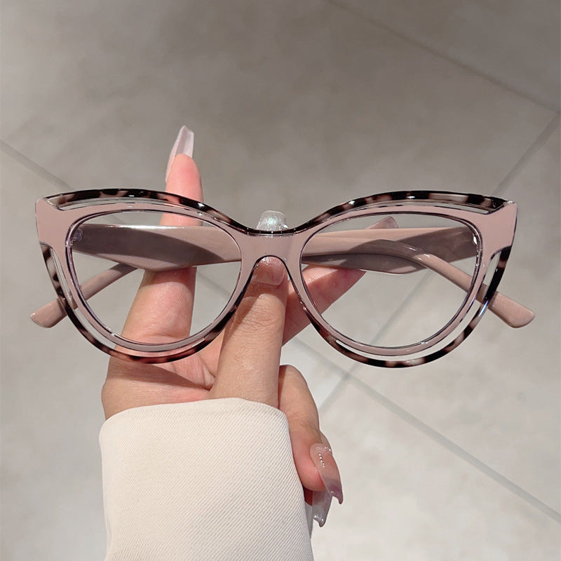 Cat-Eye Anti-Blue Light Glasses – TR90 Full Frame Comic Style Eyewear for Adults