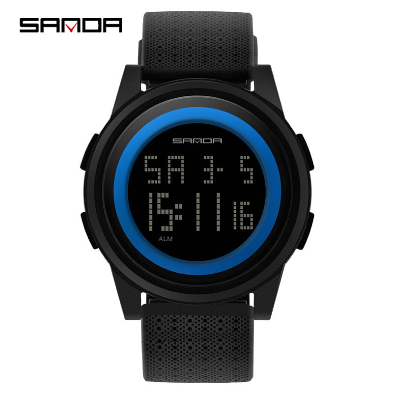 Sanda Sports Digital Watch – Waterproof Luminous Shockproof Unisex Electronic Watch