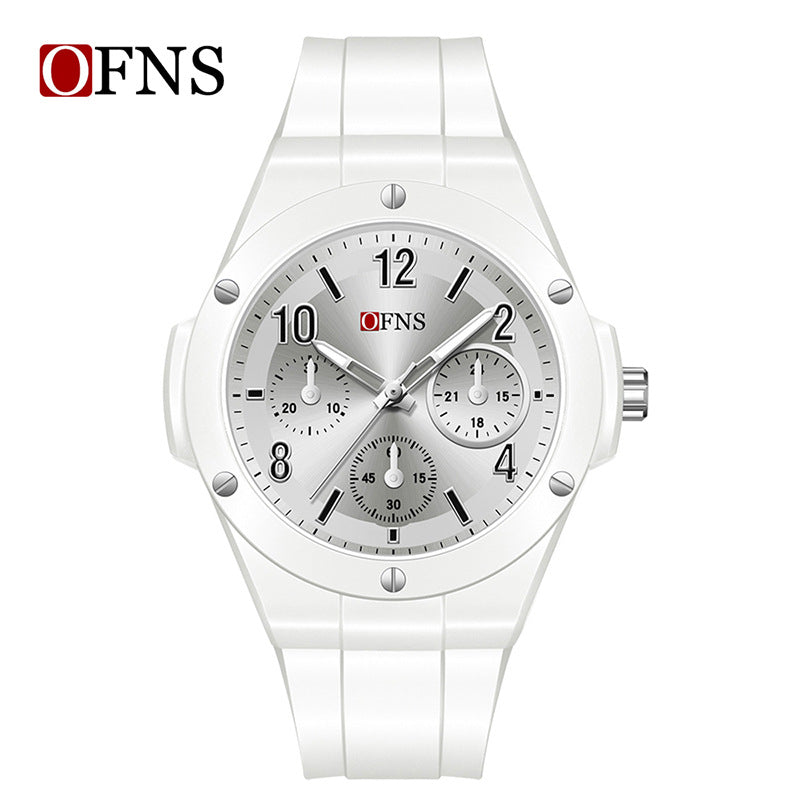 OFNS Men’s Quartz Watch – Waterproof Casual Luminous Dial, 24-Hour Indicator