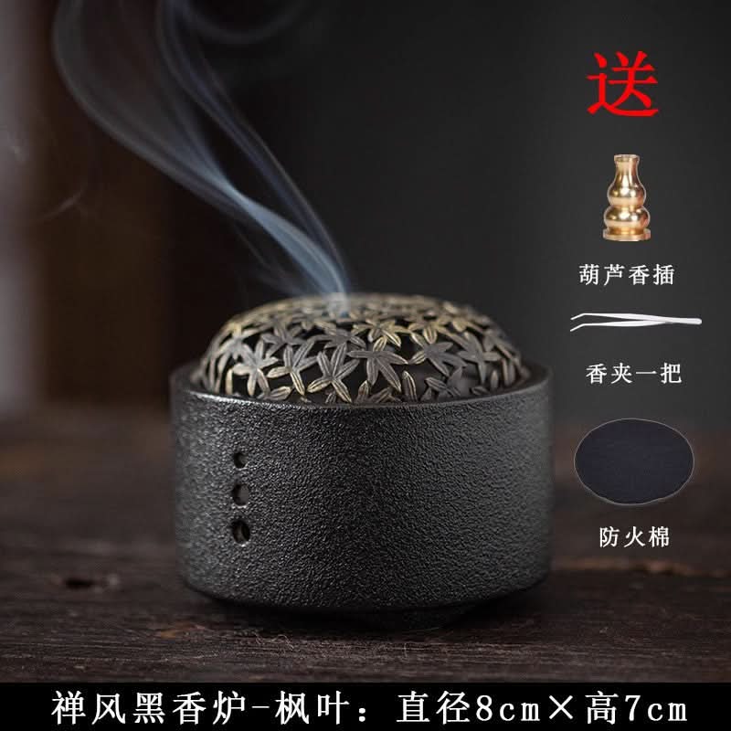 Creative Ceramic Incense Burner - Line Design for Sandalwood & Agarwood