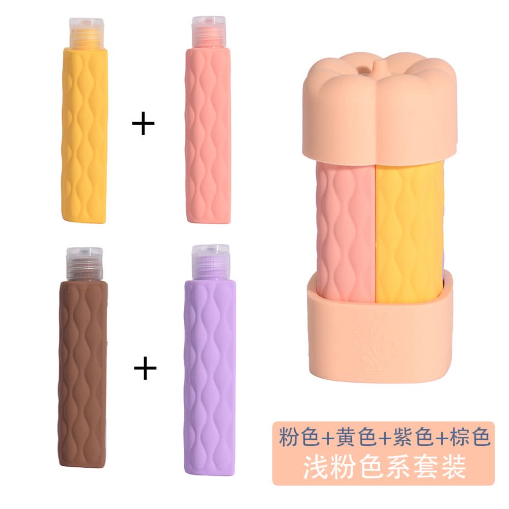 4-in-1 Silicone Travel Refill Bottles Set – Leak-Proof