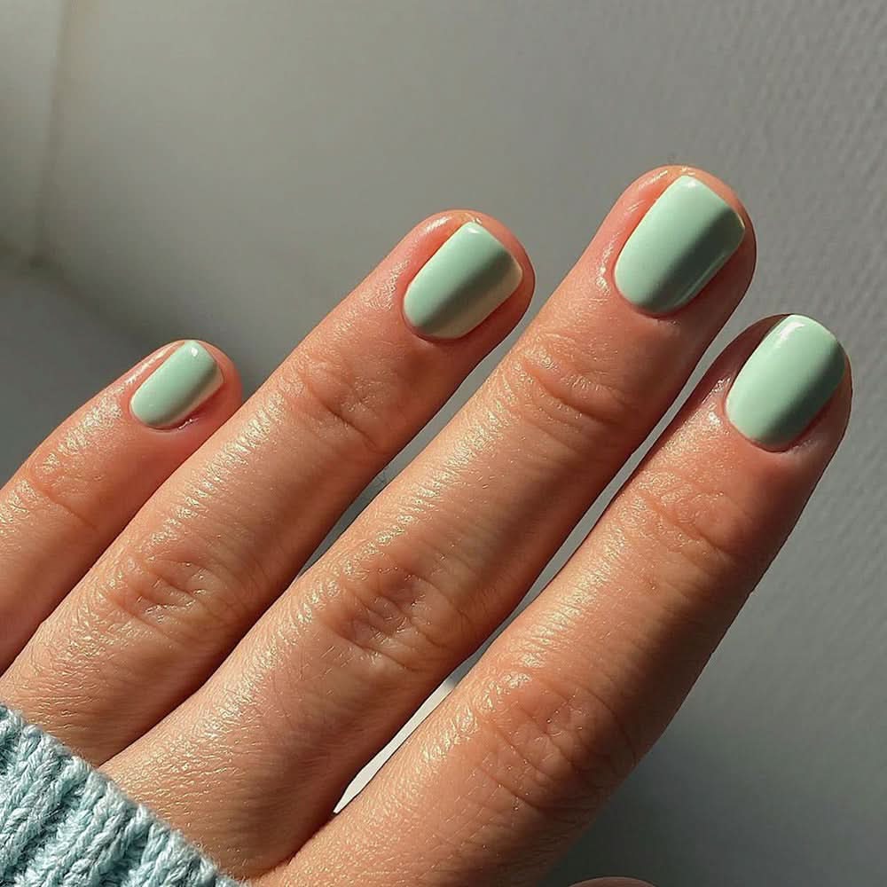 Classic Solid Color Press-On Nails – Short Square Reusable False Nails