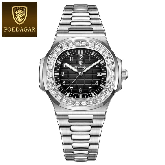 Swiss Luxury Quartz Watch for Men, Luminous