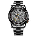T-winner Men's Automatic Skeleton Watch – 30M Waterproof Fashion Mechanical Timepiece