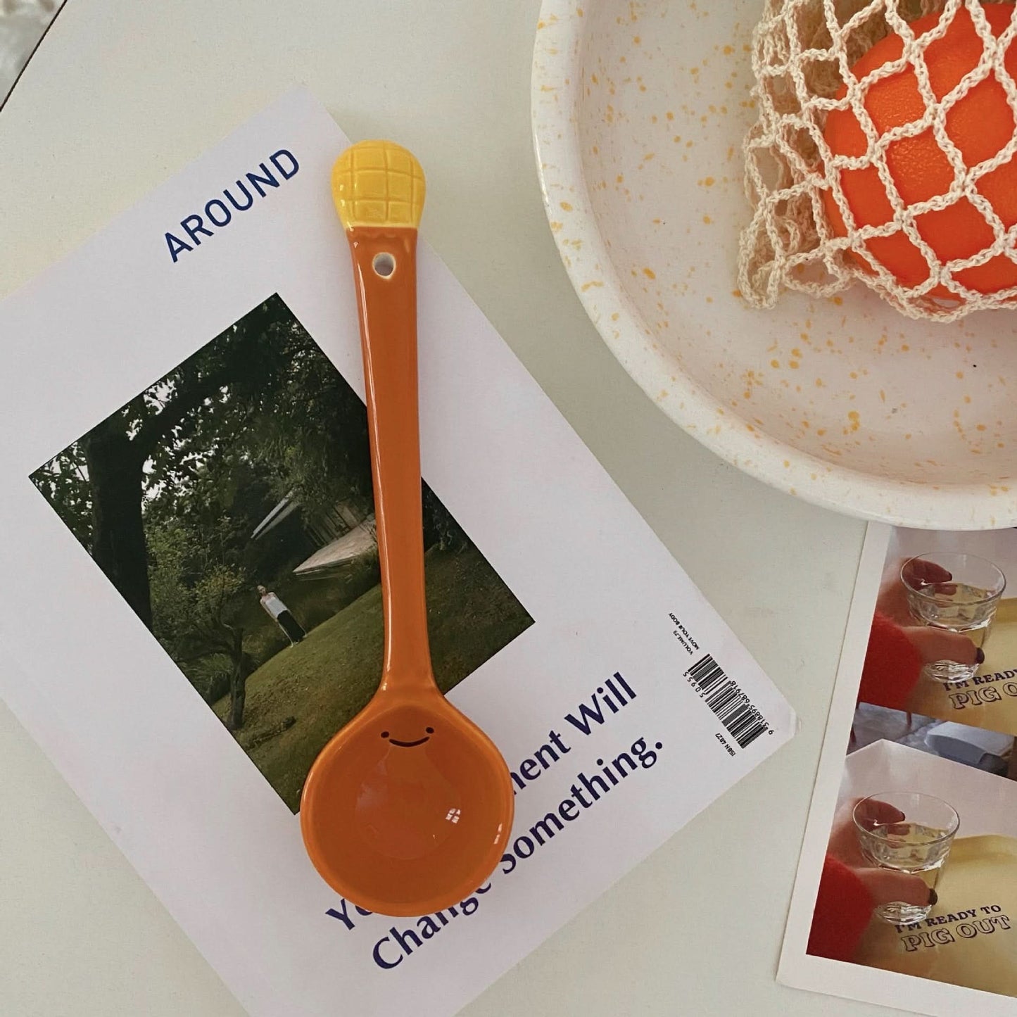Cute Ceramic Bread Spoon for Soup