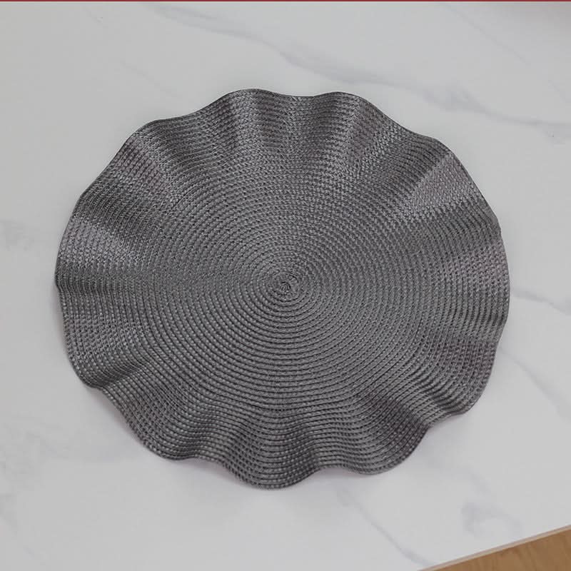 Thick Woven PP Ruffle Placemats & Coasters