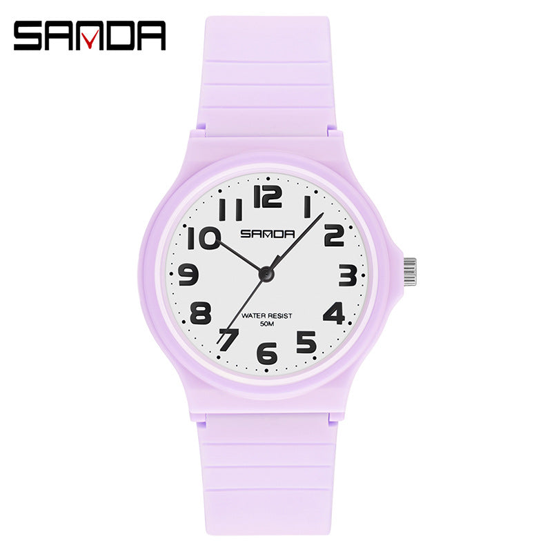 Sanda Women’s Casual Quartz Watch – Waterproof Analog Fashion Watch for Students