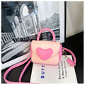 Women's PU Shoulder Bag with Heart Design