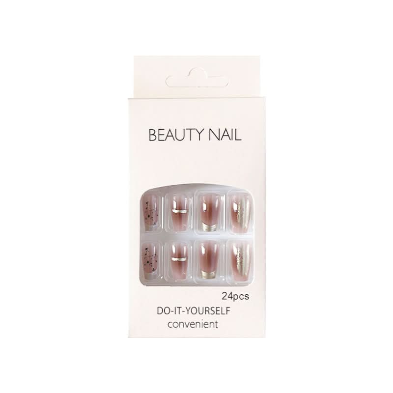 Gilded Gradient Nail Patches – French Nail Art Fake Nails