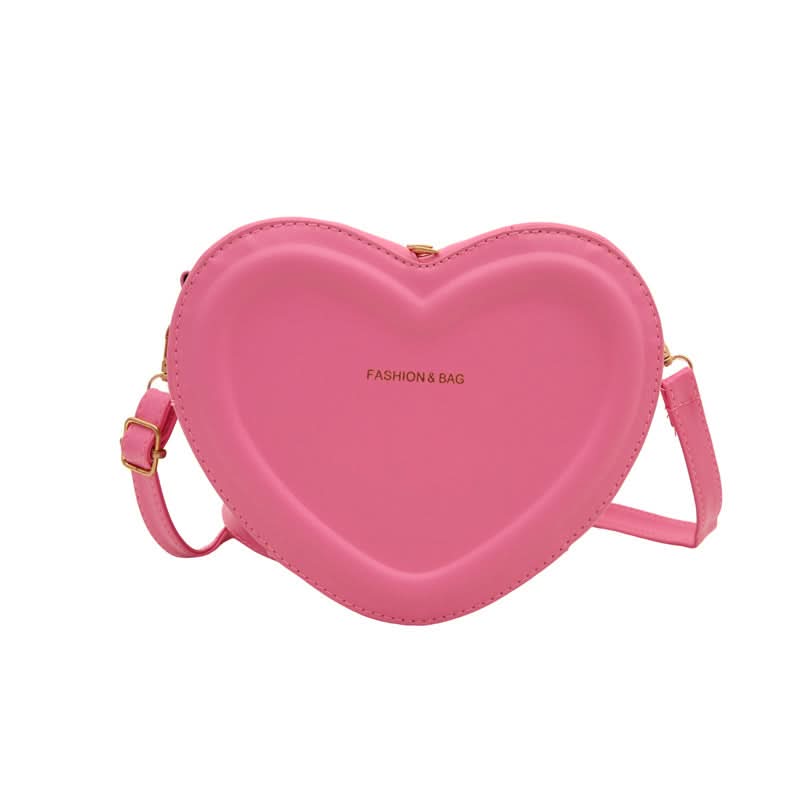 Trendy Heart-Shaped PU Shoulder Bag for Women