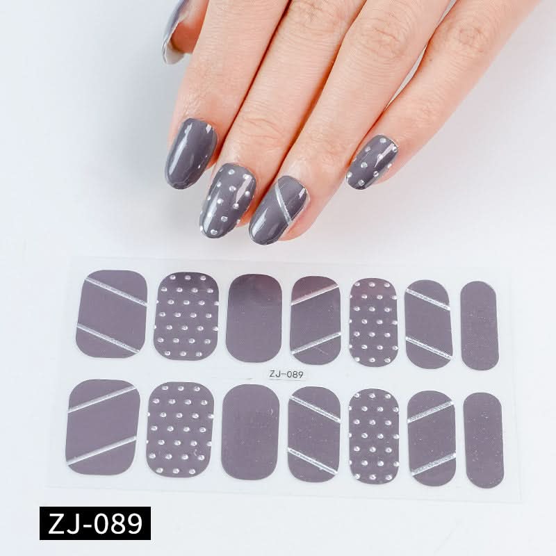 Waterproof 3D Gel Nail Stickers - Durable