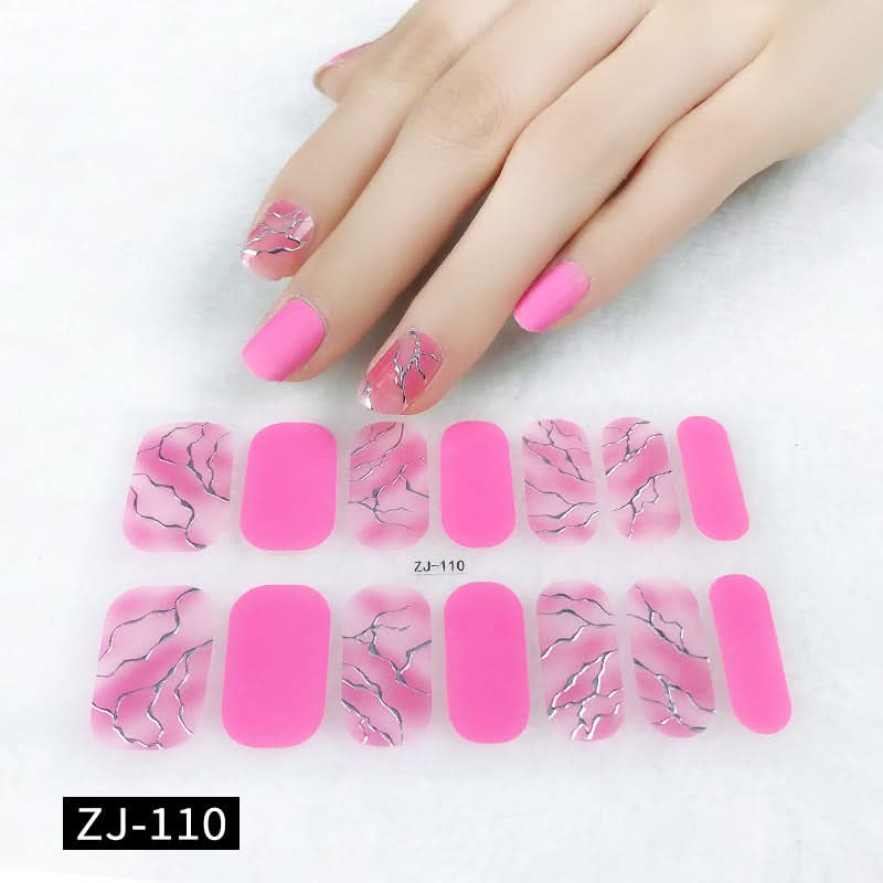 Waterproof 3D Gel Nail Stickers - Durable