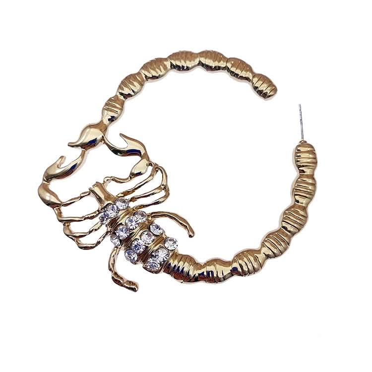 Large Scorpion Earrings with Diamond Detail