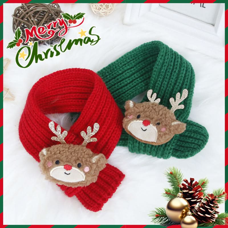 Pet Christmas Scarf & Hat Set for Cats and Dogs