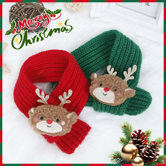Pet Christmas Scarf & Hat Set for Cats and Dogs
