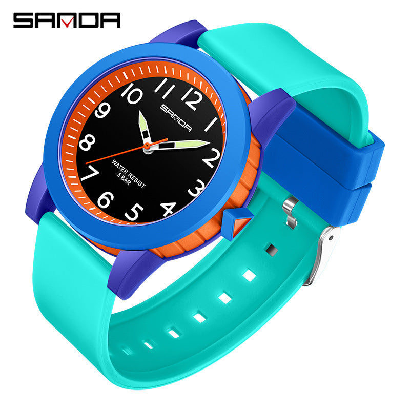 Sanda Waterproof Digital Quartz Watch – Unisex Shockproof Outdoor Kids Sports Watch