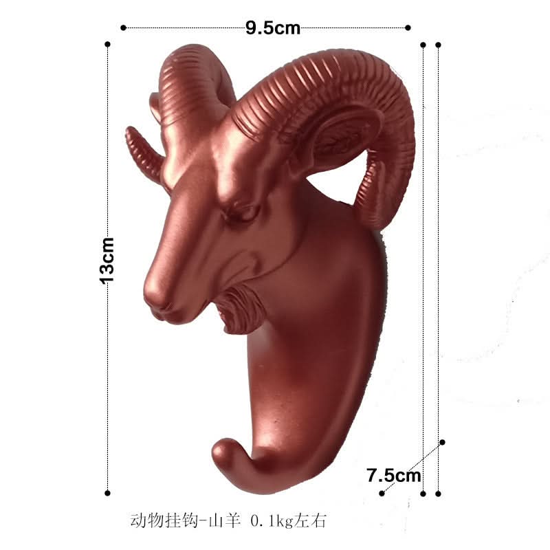 Punch-Free Animal Head Wall Hook – Decorative Deer Head Sticky Hanger