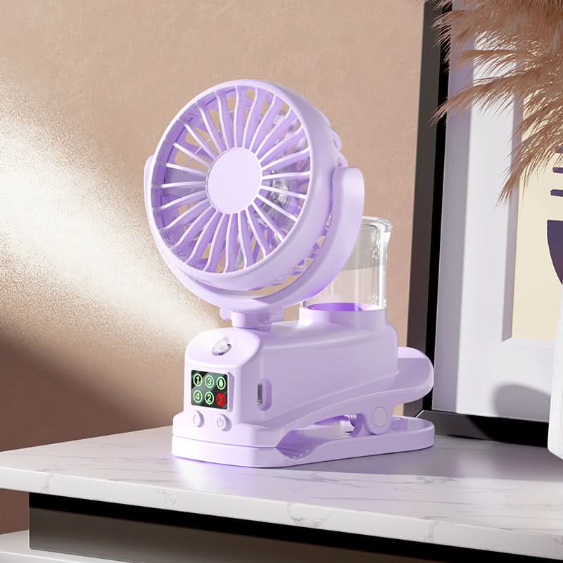 Mini USB Mist Fan – Portable Rechargeable Spray Cooling Fan
