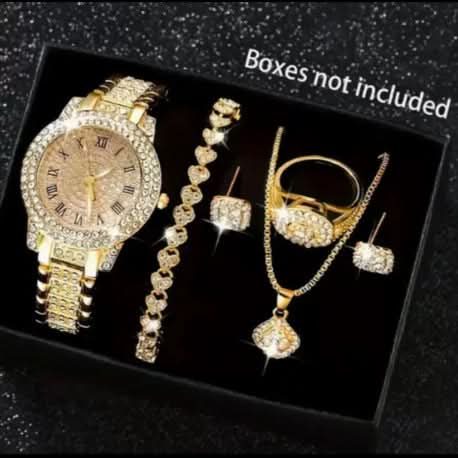 Luxury Full-Diamond Steel Quartz Watch – Roman Numerals, Hip-Hop Style Bracelet Set