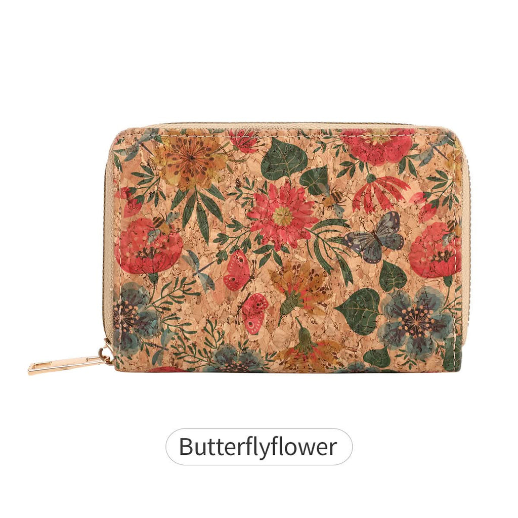 Women's Retro Floral Short Wallet – PU Leather Purse