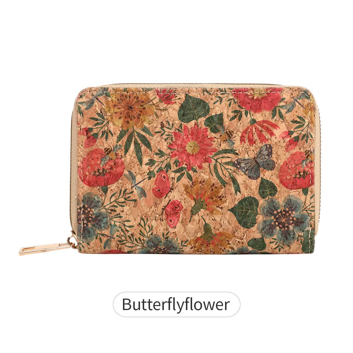 Women's Retro Floral Short Wallet – PU Leather Purse