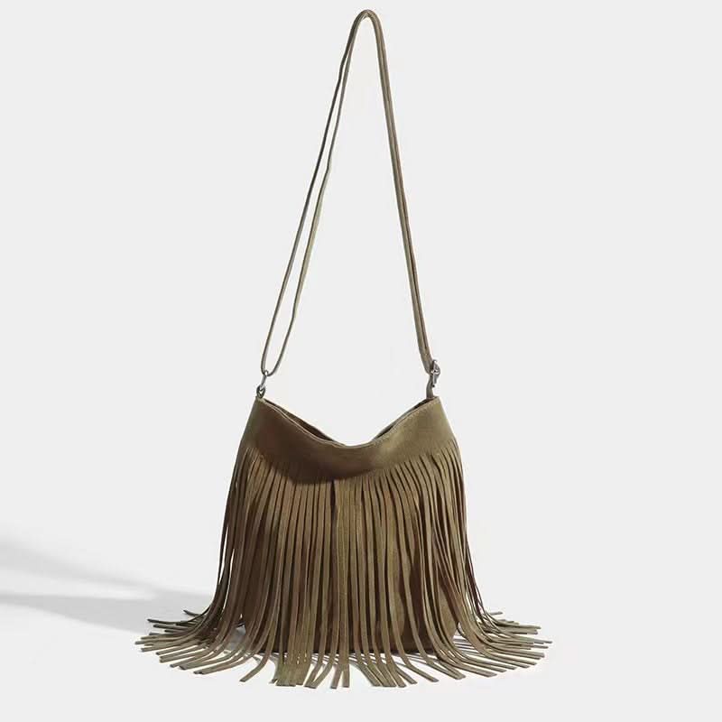 Trendy Tassel Shoulder Bag – Large-Capacity Korean Style Bag