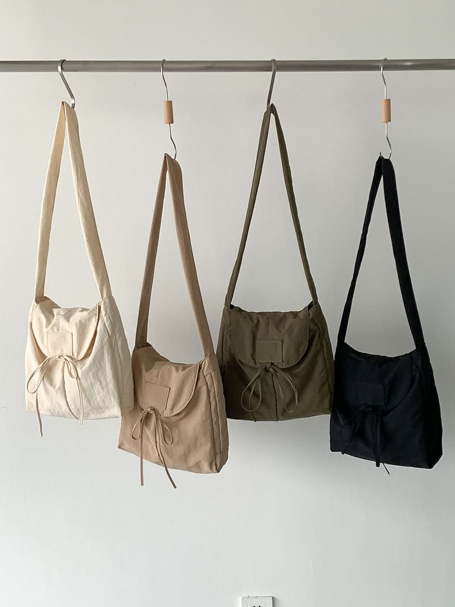 Women's Retro Nylon Shoulder Bag – Stylish Square Crossbody Bag