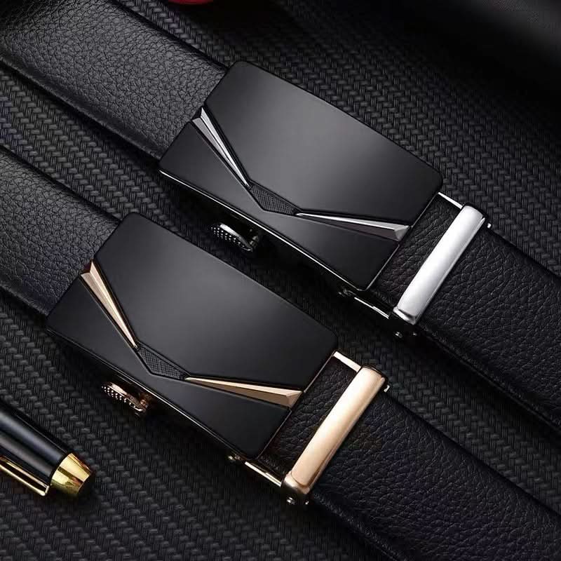 Men’s PU Leather Belt with Devil's Eye Buckle