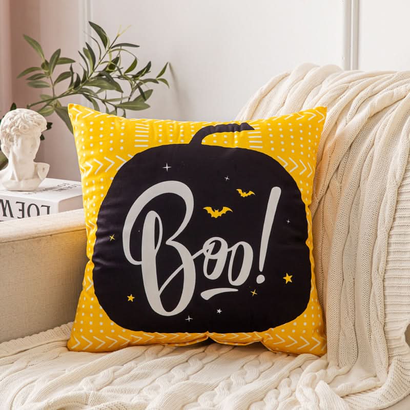 Double-Sided Short Plush Geometric Pillow Covers (Set of 2)