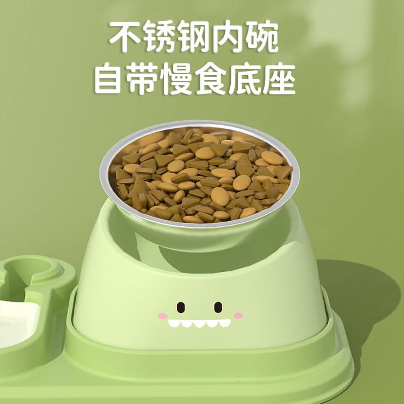 Stainless Steel Cat Feeder with Single Bowl