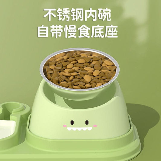 Stainless Steel Cat Feeder with Single Bowl