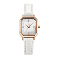 SK Women’s Square Dial Quartz Watch – Retro Diamond Accent, Waterproof Fashion Strap