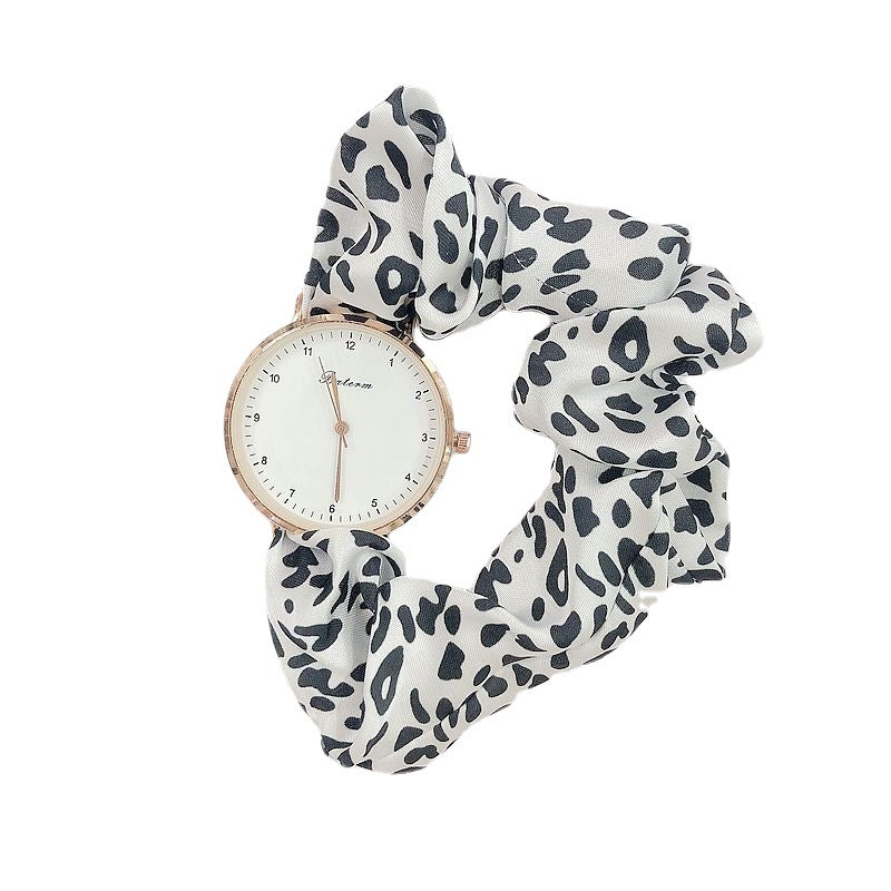 Women’s Leopard & Houndstooth Print Watch – Quartz Movement, Fashion Strap