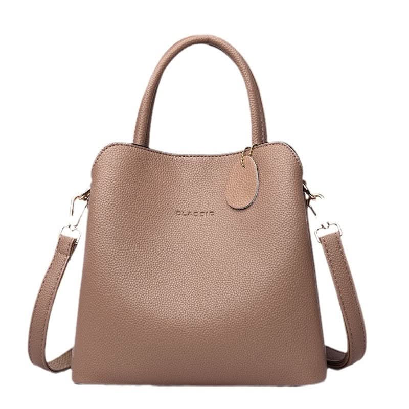 Trendy PU Leather Bucket Bag – Versatile Handbag for Women