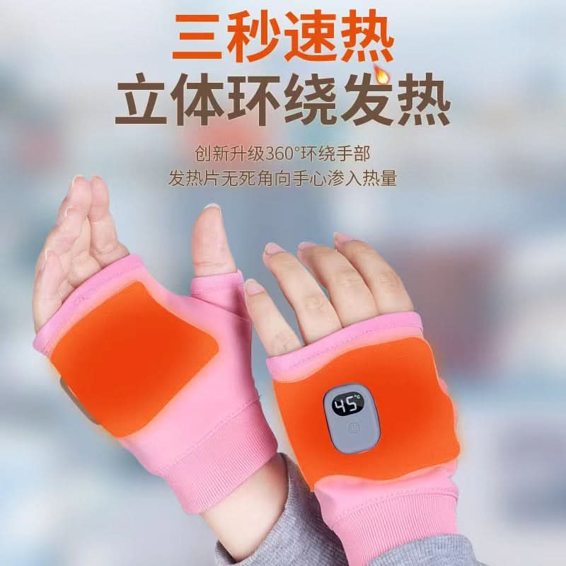 USB Heated Fingerless Gloves – Rechargeable For Gaming, Office, and Outdoor Use