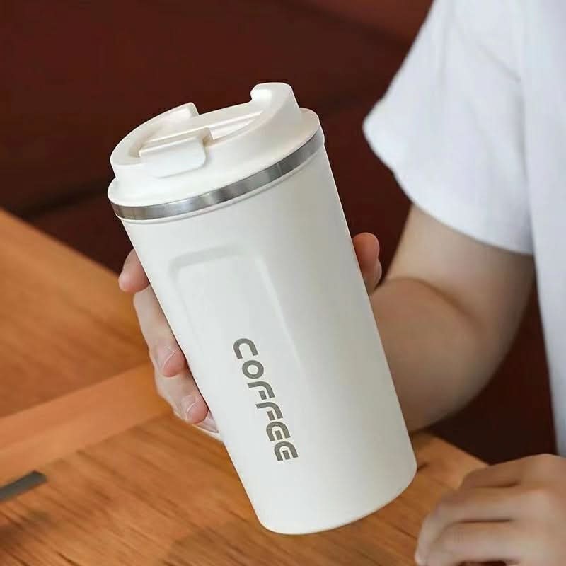 316 Stainless Steel Thermos Coffee Cup – Elegant Double-Drink Travel Mug