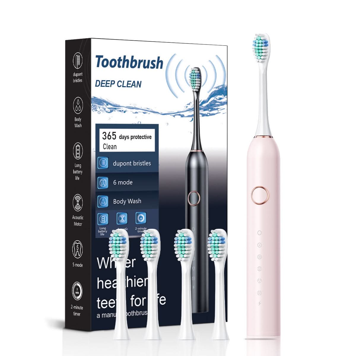 5-Speed Sonic Electric Toothbrush with Whitening